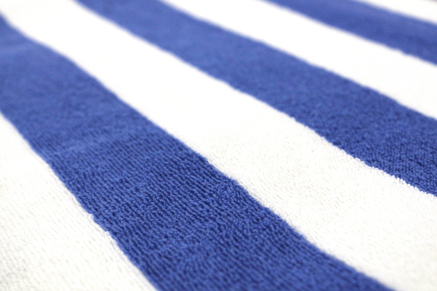 Beach / Pool Towel in Blue and White Stripes - Image 3